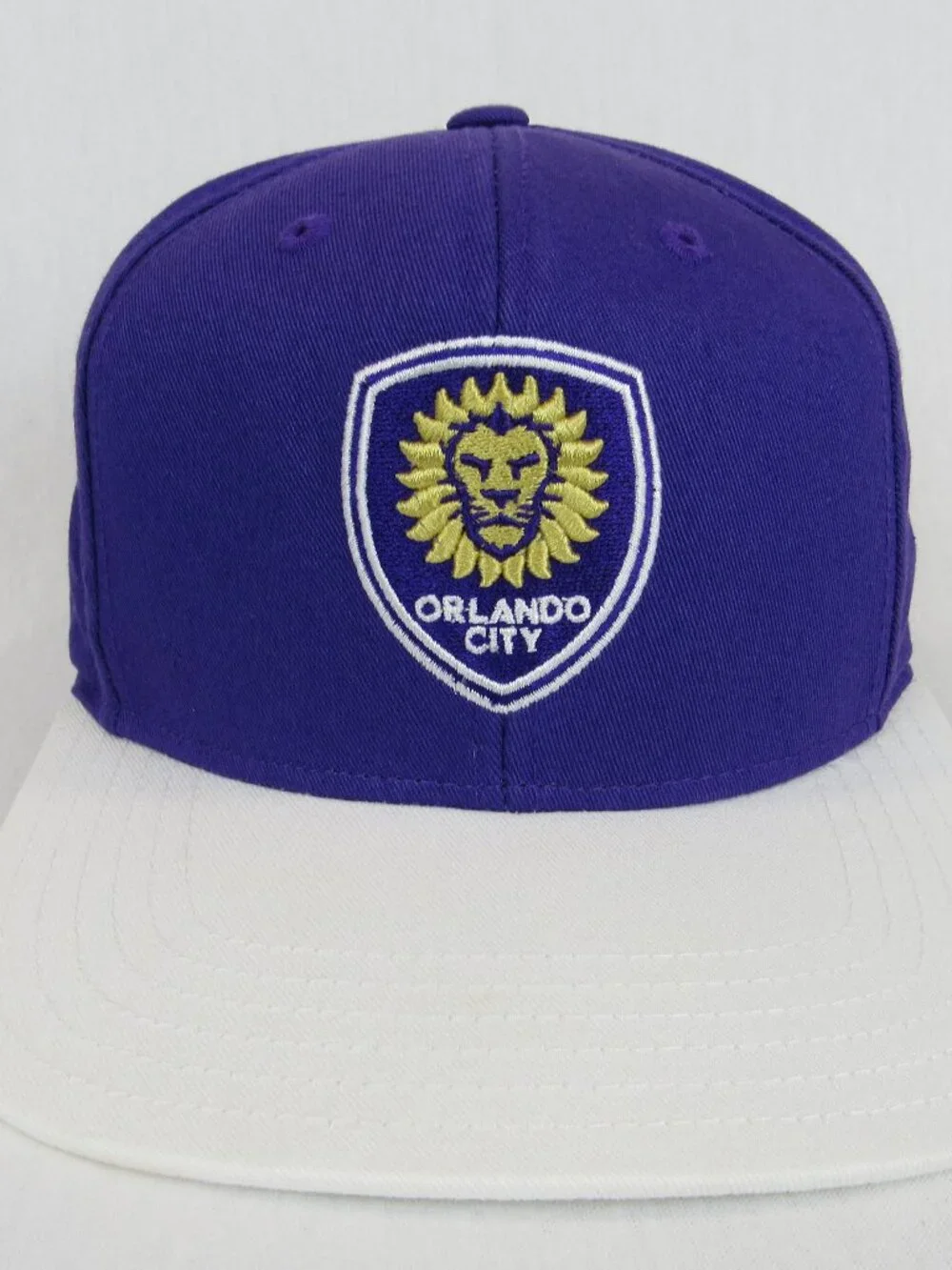 Orlando City MLS Adidas Flat Brim Cap Youth Snapback Soccer Embroidered Hat